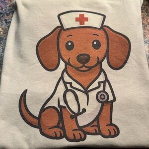 Short sleeve Jerzees Nurse Dog Graphic Tee
